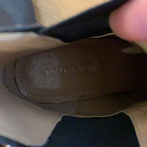 💕HP💕Saks Fifth Avenue black leather studded boots - Picture 11 of 16